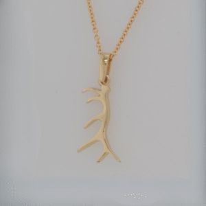 14K Antler Pendant