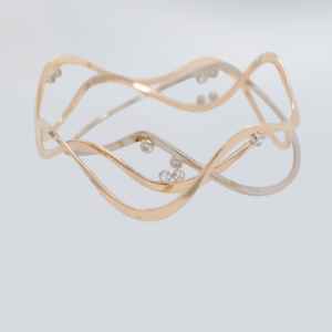 14K Signature Diamond Heavyweight Snake River Bangles