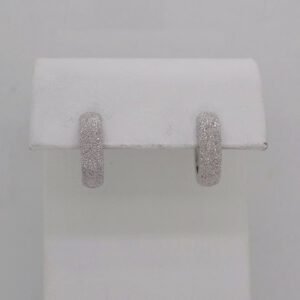14K Diamond Dust Hoops