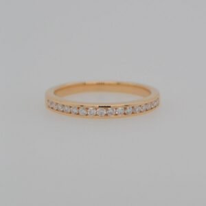 14K Diamond Channel Set Band
