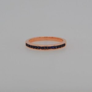14K Sapphire Channel Band
