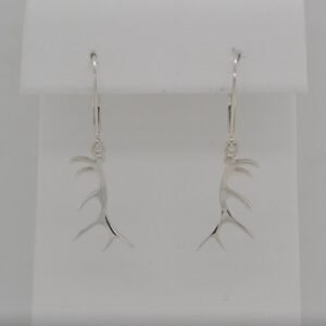 Sterling Silver Antler Earrings
