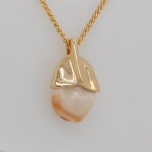 14K Capped Elk Ivory Pendant