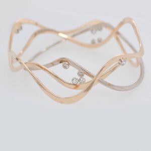 14K Signature Diamond Heavyweight Snake River Bangles