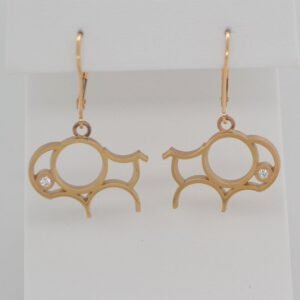 14K Simms Bison Diamond Earrings