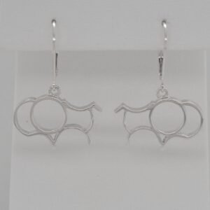 Sterling Silver Simms Bison Earrings