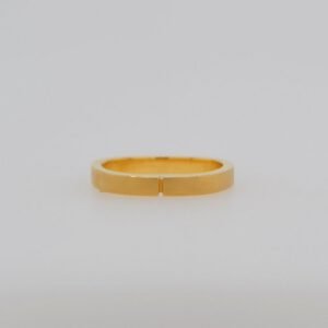 One of a Kind, 22K Square Brushed Band