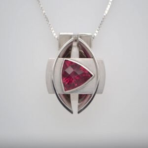 One of a Kind, 14K Pink Tourmaline Pendant