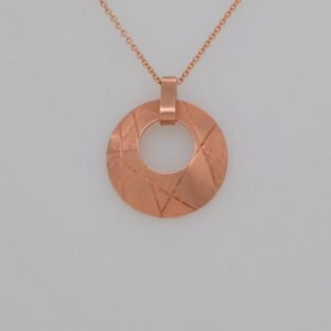 One of a Kind, 14K Quilted Friendship Pendant