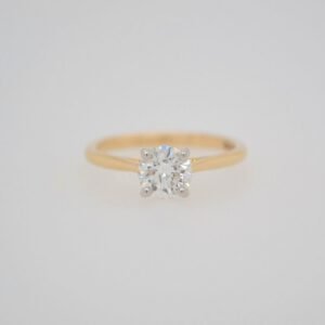 14K Solitaire 0.91 Carat Diamond Ring