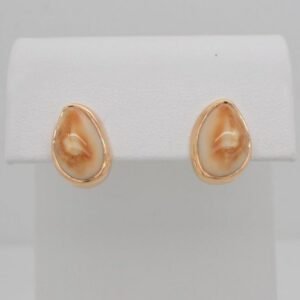 14K Elk Ivory Post Earrings