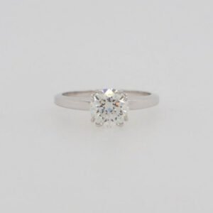 14K Diamond Solitaire 1.30 Carat Ring