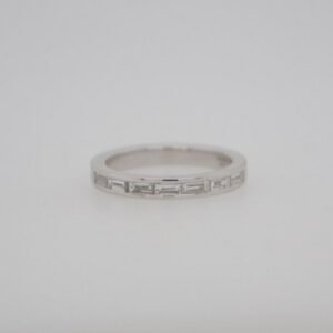 14K Baguette Channel Band