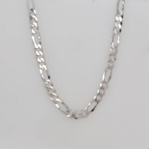 Sterling Silver Heavyweight Flat Figaro Chain