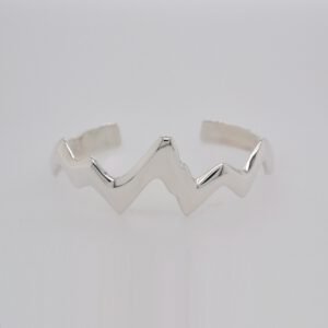 Sterling Silver Heavyweight Teton Cuff Bracelet