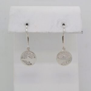 Sterling Silver Teton Solid Dangle Earrings