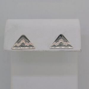 Sterling Silver Teton Triangle Post Earrings
