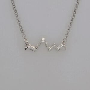 Sterling Silver Teton Silhouette Necklace