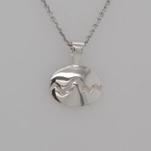 Sterling Silver Teton Oval Pendant