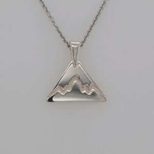 Sterling Silver Teton Triangle Pendant
