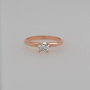14K Diamond Solitaire 0.50 Carat Ring
