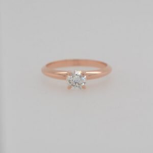 14K Solitaire 0.50 Carat Diamond Ring