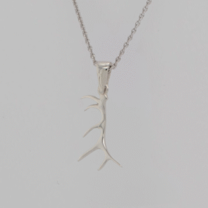 Sterling Silver Antler Pendant