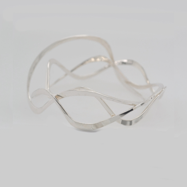 Sterling Silver Signature Snake River Bangles - JC Jewelers