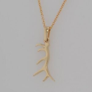 14K Antler Pendant