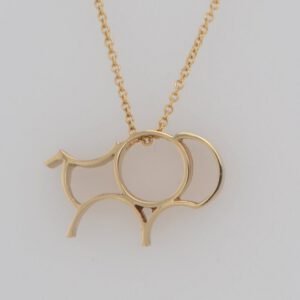 14K Simms Bison Pendant