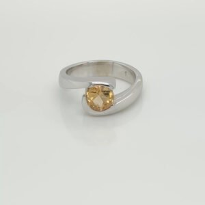 14K Natural Topaz Bypass Ring