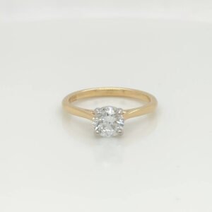 14K Diamond Solitaire 0.91 Carat Ring