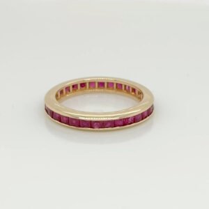 14K Ruby Channel Set Eternity Band