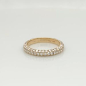 14K Pavé Diamond Band