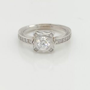 One of a Kind, 14K Art Deco Diamond Ring