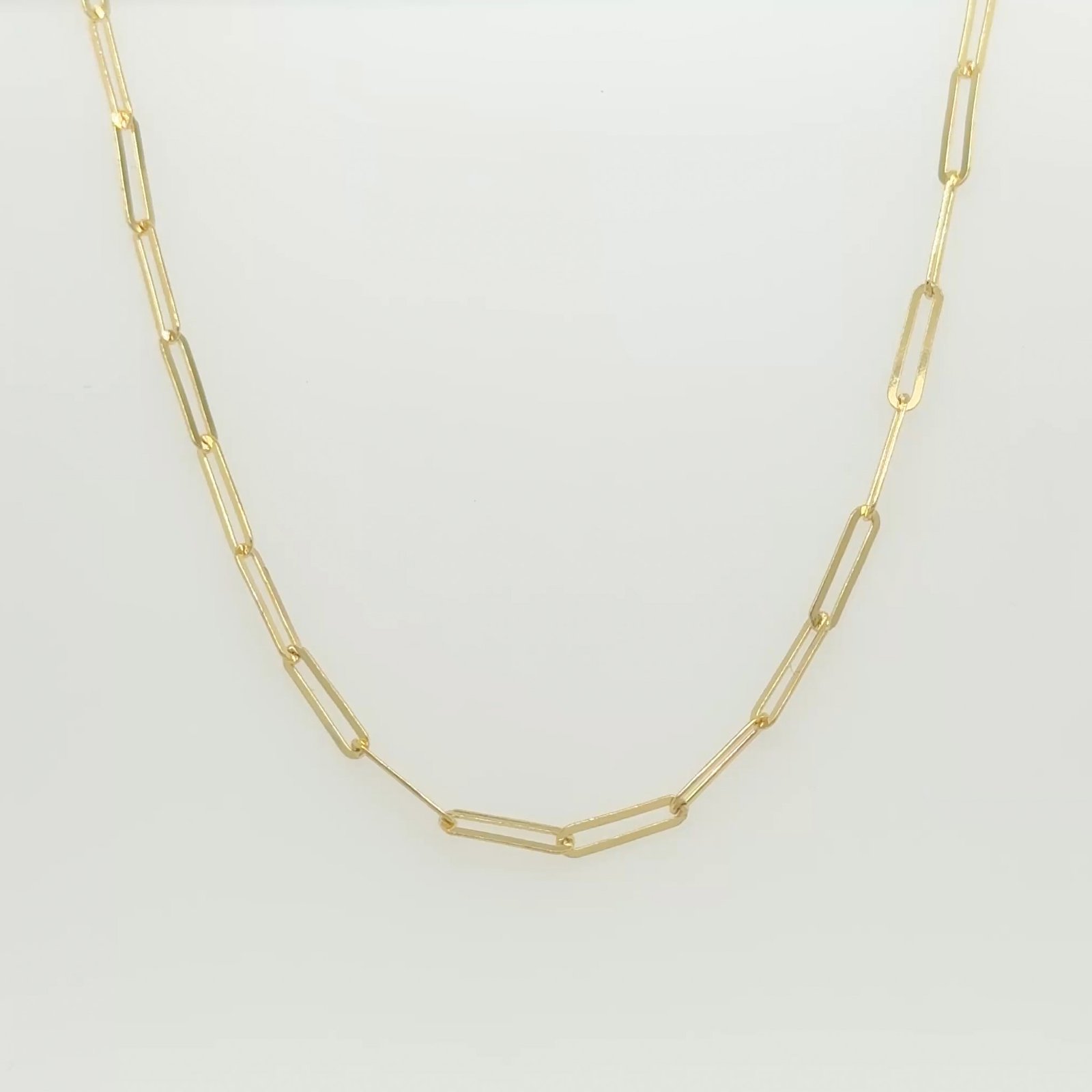 14K Paperclip Chain