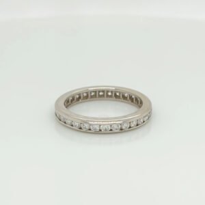 14K Diamond Eternity Channel Set Band