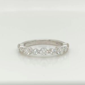 14K Multi-size Diamond Floating Band