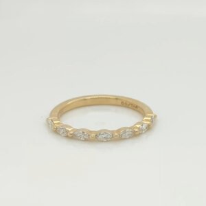 14K Marquise Diamond Floating Band