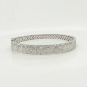 14K Confetti Diamond Bangle