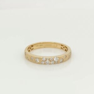 14K Diamond Confetti Narrow Band