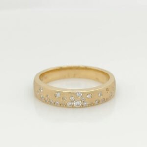 14K Diamond Confetti 4mm Band