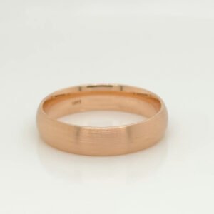 14K Brushed Domed Band