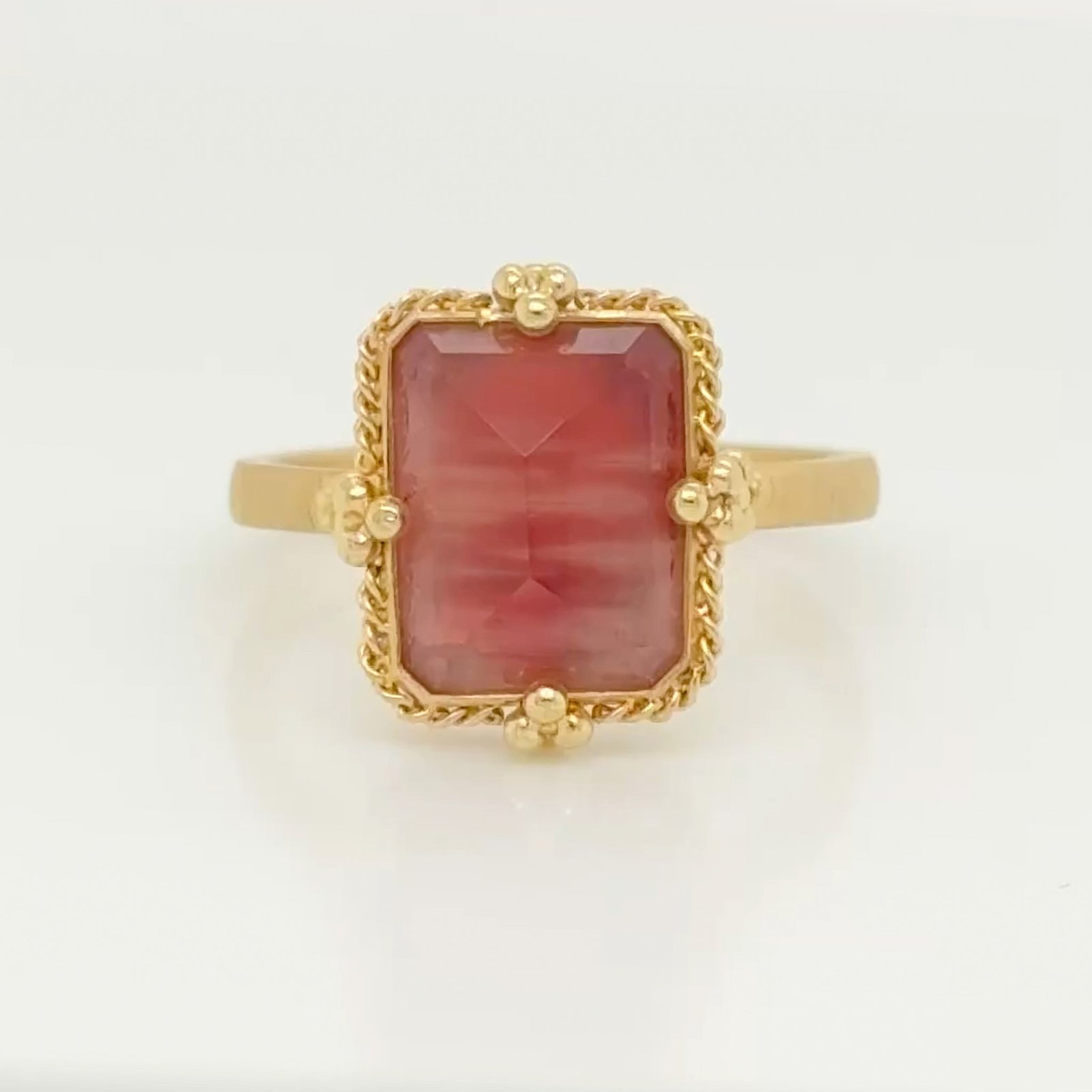 18K Sunstone Ring